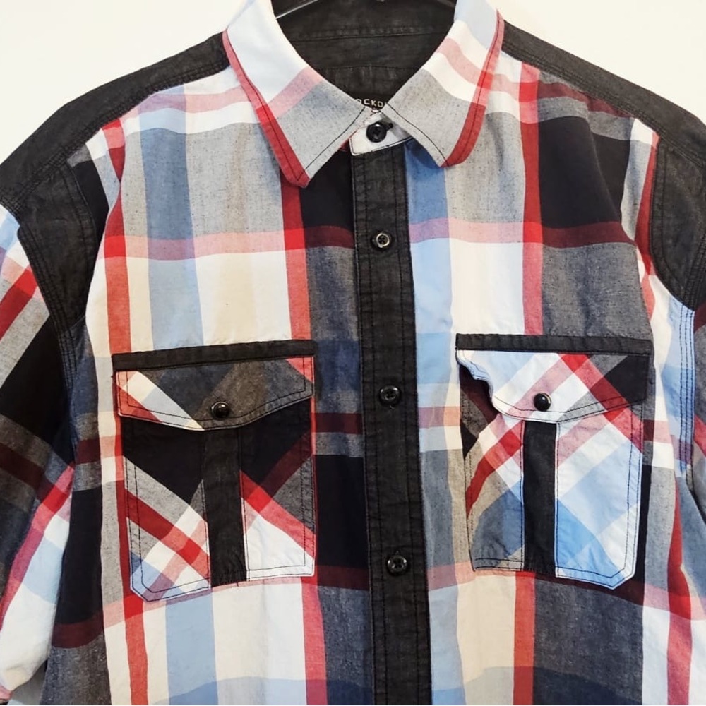 Knock Knock Multicolor Plaid Casual Shirt